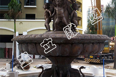 铜雕水景喷泉